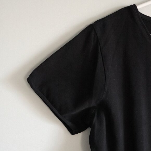 Zara Women's Black XL Basic Crewneck Casual Stretch Short Sleeve T-Shirt - Picture 3 of 8